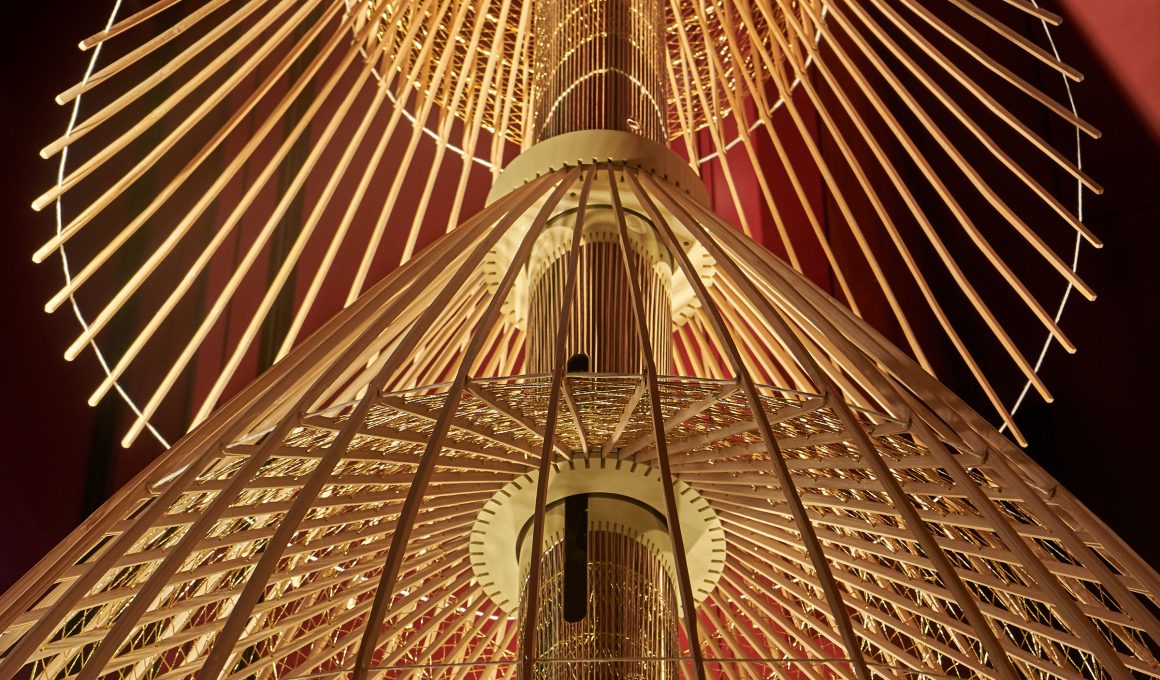 Shiseido's "Beauty from Within": A Stunning WAGASA Christmas Display in Ginza