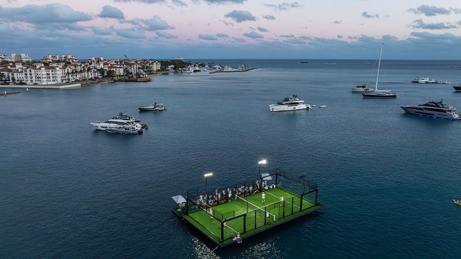Yntegra Group Unveils World's First Floating Padel Court in Miami Harbor